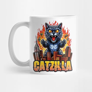 Catzilla S01 D20 Mug